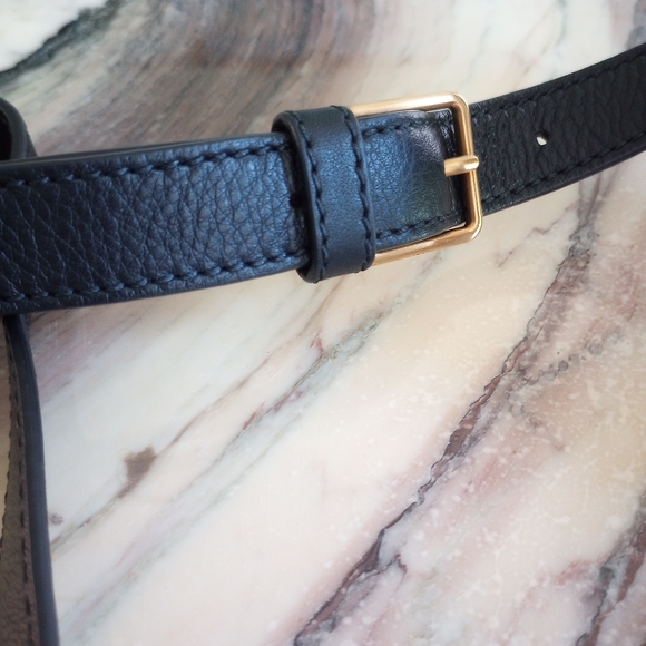 Metier London Black Leather Purse Strap - Picture 4 of 6